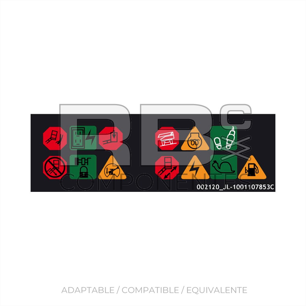ADH. VISOR DE ICONOS SUP. - 450AJ SERIES II - 510AJ