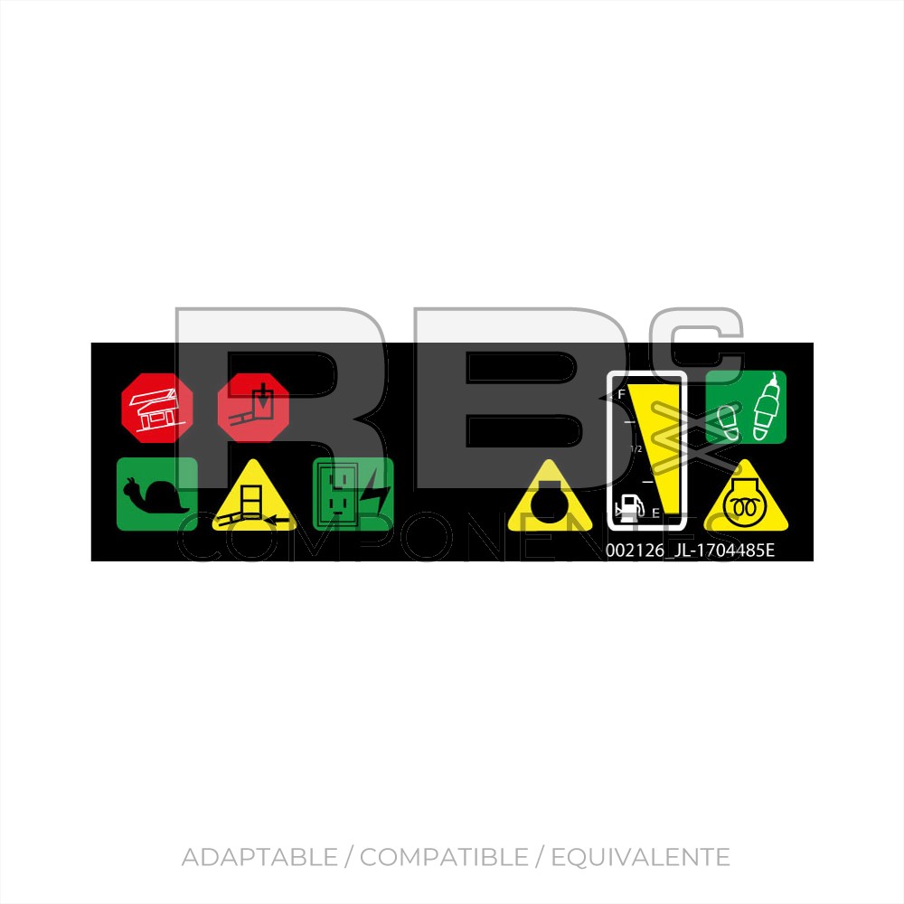 ADH. VISOR DE ICONOS SUP. - 400S - 460SJ