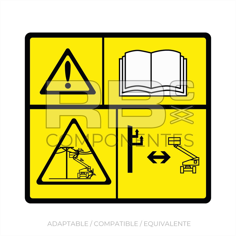 ADH. PELIGRO ALTA TENSION MANUAL JLG