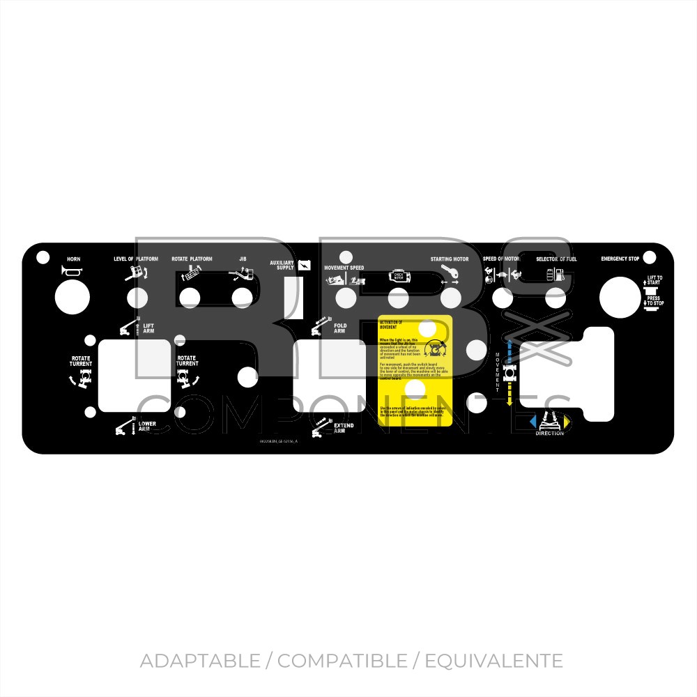 ADHESIVO COMPATIBLE GE-52156 A INGLES