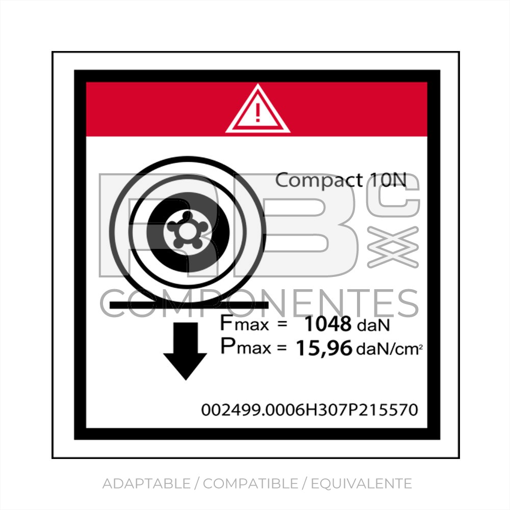 COMPATIBLE CARGA MAX SOBRE UNA RUEDA - 100X100MM