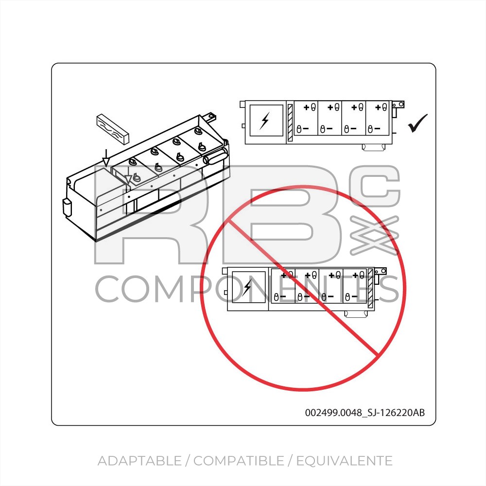 ADH. COMPATIBLE REF.  SJ 126220AB