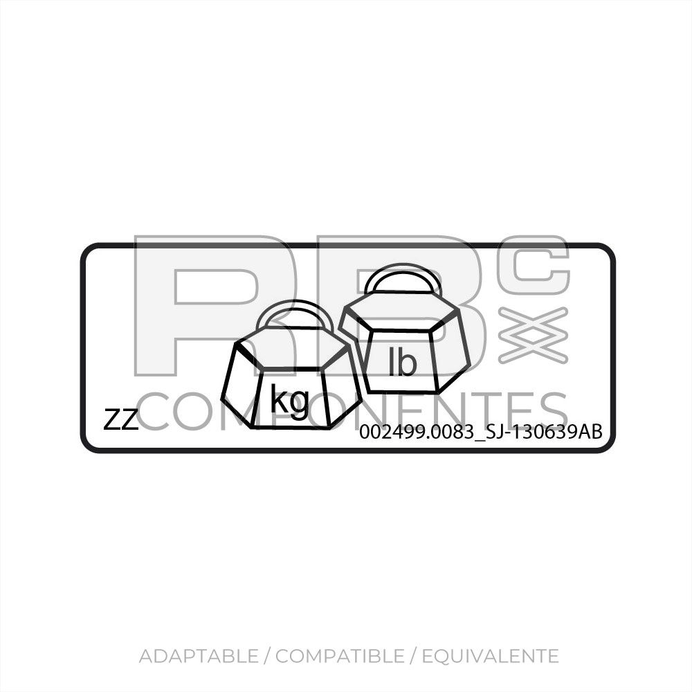 ADH. COMPATIBLE REF.  SJ 130639AB