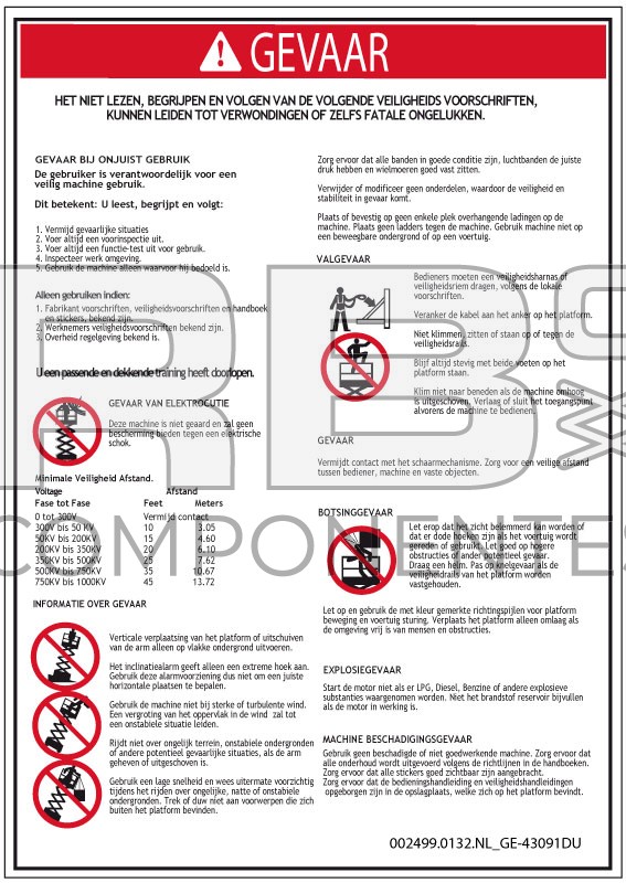 ADHESIVO COMPATIBLE REF GE 43091 HOLANDES