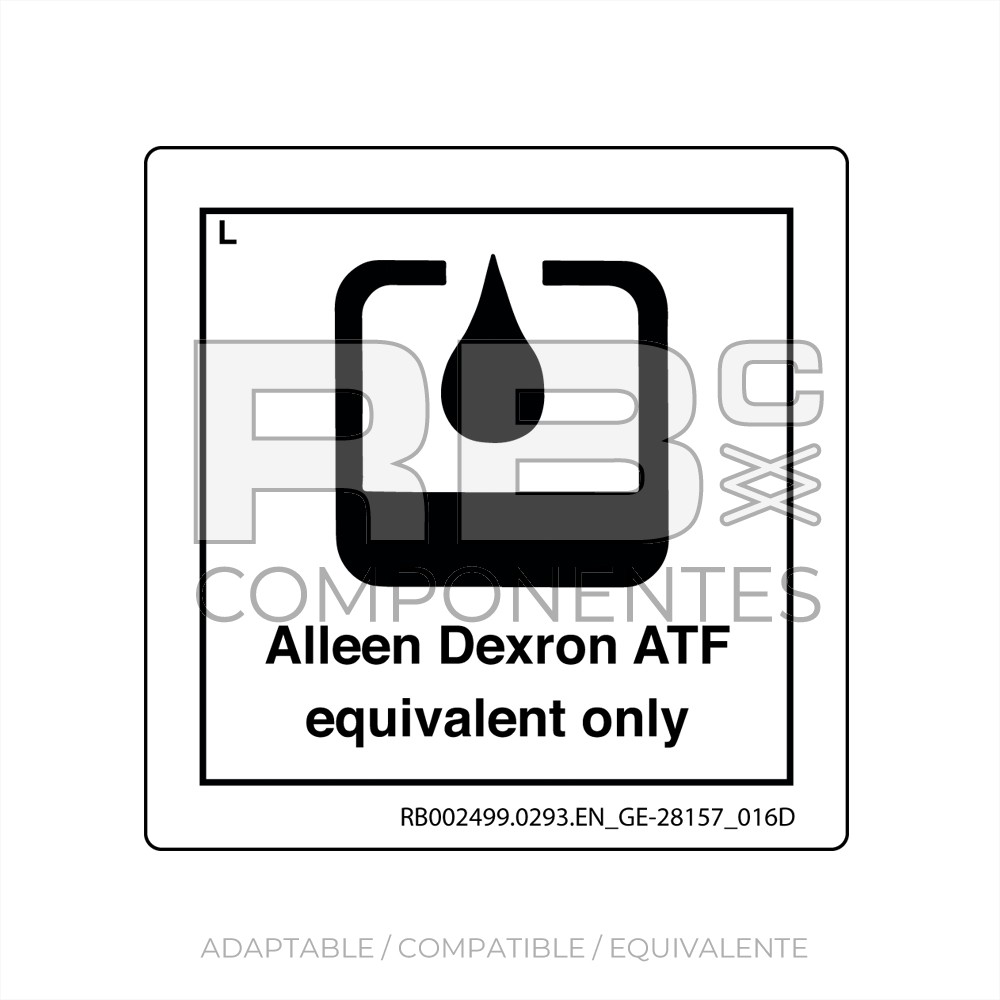 ADHESIVO COMPATIBLE REF GE 28157_016D INGLES