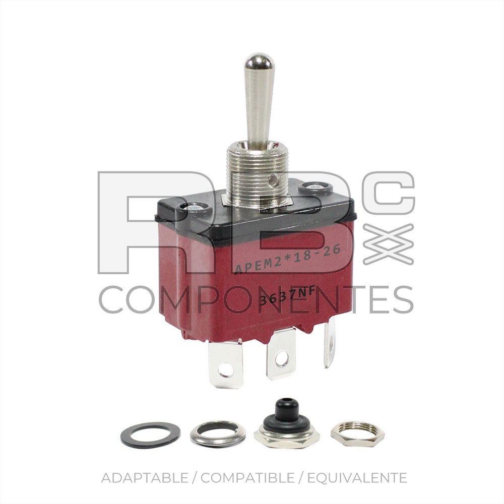 INTERRUPTOR 3 POSICIONES RETORNO  CENTRO ( 3 F )