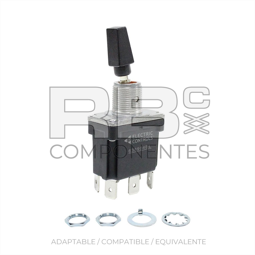 INTER. 2 POS. RETORNO CTRO (6F) LEVA NEGRA ESTANCO