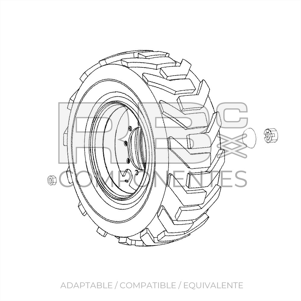 RUEDA NON MARKING, 9-14.5 ADAPTABLE REF GE 54234