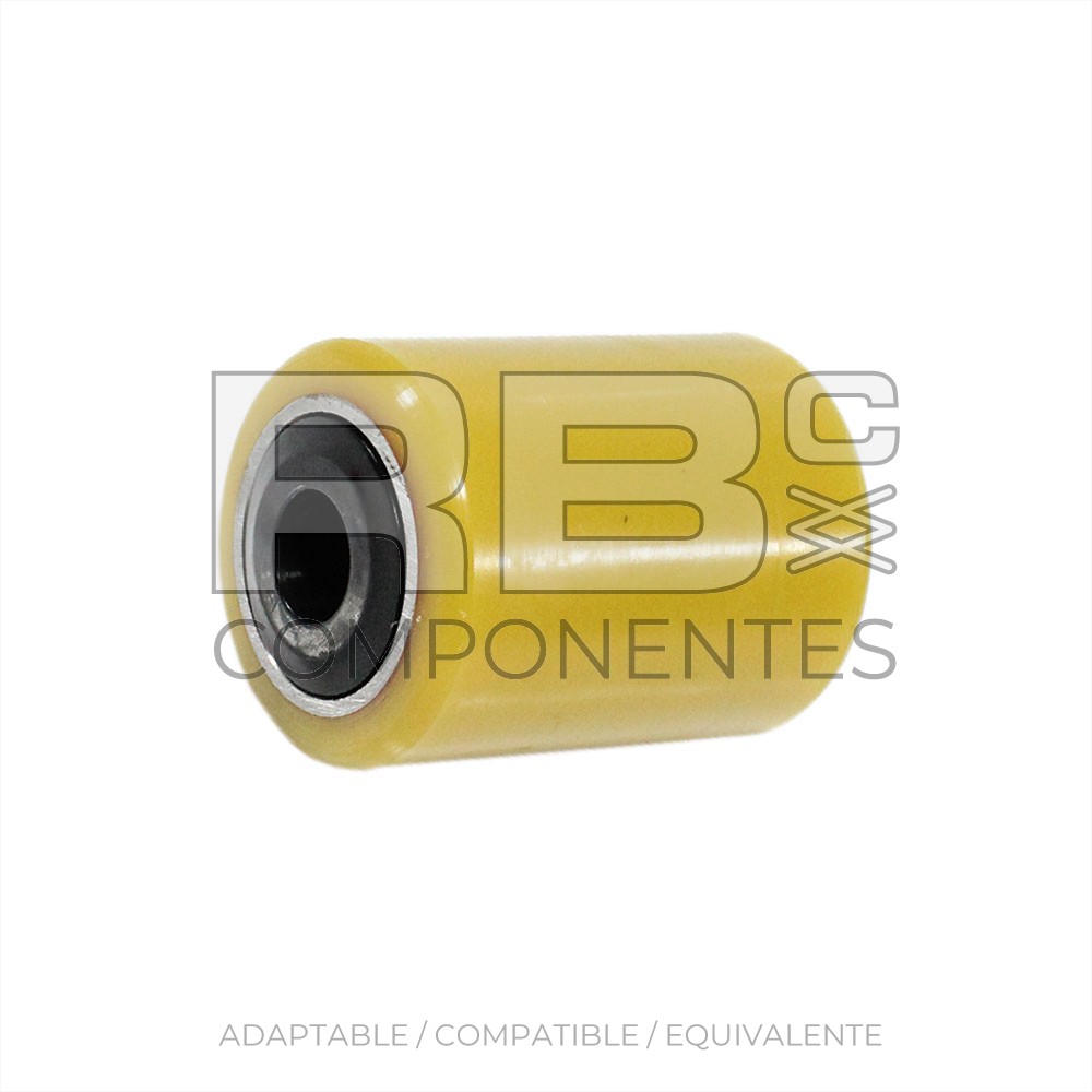 RUEDA POLIURETANO TIPO TRANSPA/APILADOR 85X115 D25