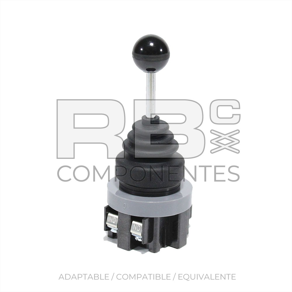 JOYS. 1 EJE CON RETORNO, LEVA REDONDA 2 NO 6A-250V