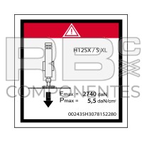 ADH ESFUERZO MAX. SOBRE ESTABILIZADOR HL-12SXL