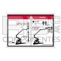 ADH. COMPATIBLE PELIGRO CARGA MÁX HL-260PX (A.D.)