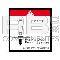 ESFUERZO MAX ESTABILIZADOR, CARGA NOMINAL H15SX