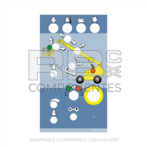 ADHESIVO ARTICULADO CUADRO INFERIOR (AZUL)