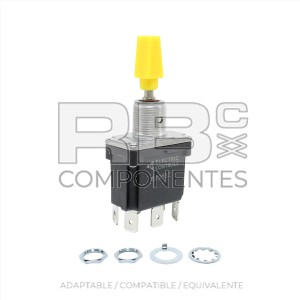 INTERRUPTOR 3 POS. FIJAS ( 6 F ) LEVA AM. ESTANCO
