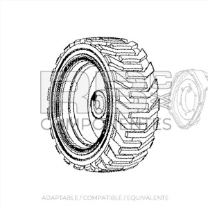 NEUMATICO MACIZADO ADAPTABLE REF 77790