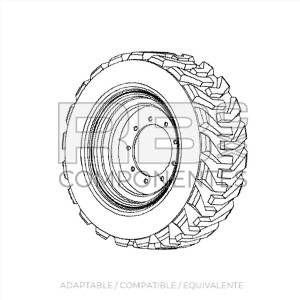NEUMATICO MACIZADO 12-32.5, LH  ADAPT. REF 1258179